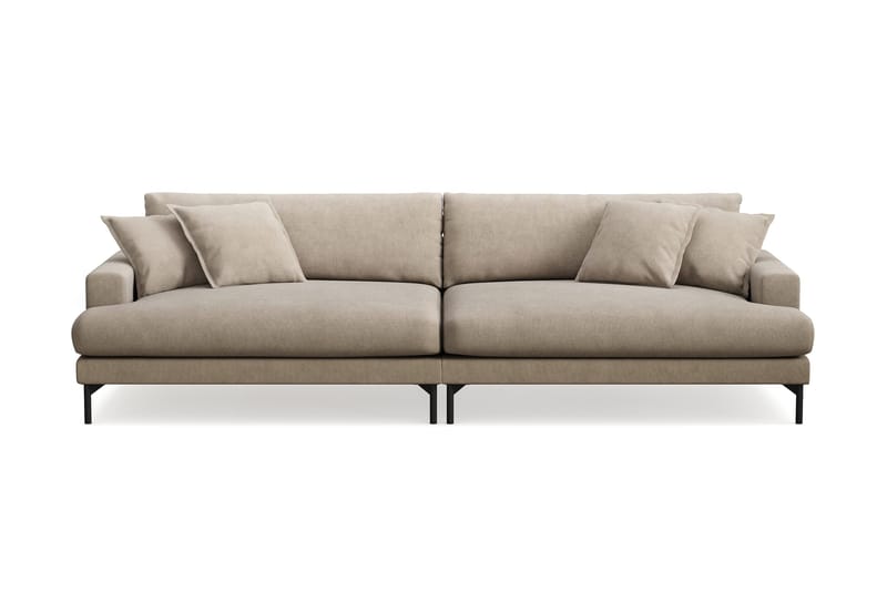 Menard Premium 5-sits Djup Soffa i Tyg - Brun - Products - Möbler - Soffa