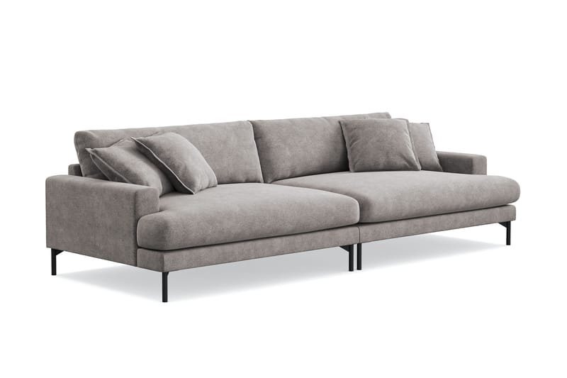 Menard Premium 5-sits Djup Soffa i Chenille - Grå/Brun - Products - Möbler - Soffa