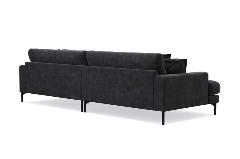 Menard Premium 5-sits Djup Soffa i Chenille - Svartt - Products - Möbler - Soffa