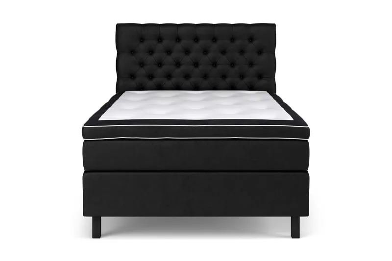Celine Kontinentalsäng 120x200cm - Svart/Sammet - Products - Möbler - S äng - Kontinentalsäng