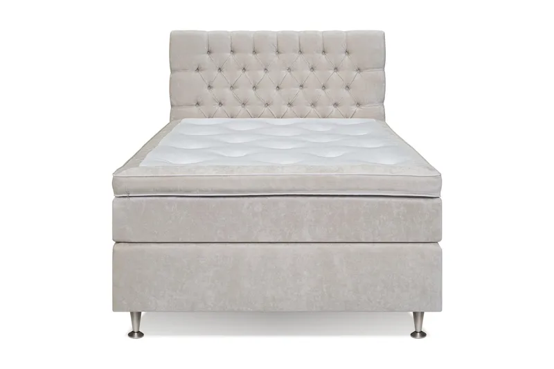 Celine Sängpaket 120x200 cm - Beige/Sammet - Products - Möbler - Säng - Kontinentalsäng