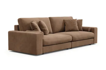Arken Lyx 4-sits Djup Soffa i Manchester - Brun - Products - Möbler - Soffa - 4 sits soffa
