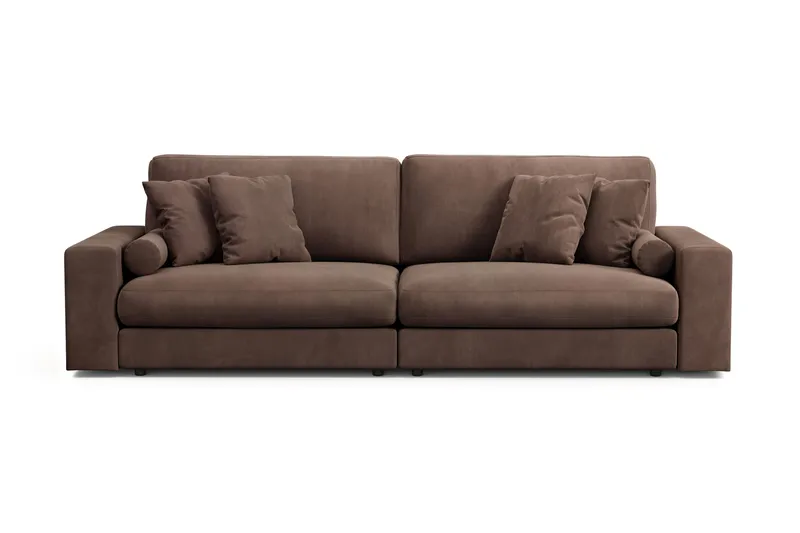 Arken Lyx 4-sits Djup Soffa i Manchester - Brun - Products - Möbler - Soffa - 4 sits soffa