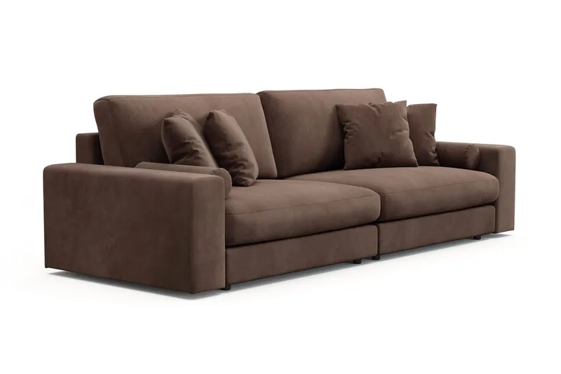 Arken Lyx 4-sits Djup Soffa i Manchester - Brun - Products - Möbler - Soffa - 4 sits soffa