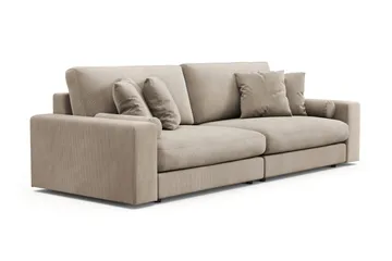 Arken Lyx 4-sits Djup Soffa i Manchester - Greige - Products - Möbler - Soffa - 4 sits soffa