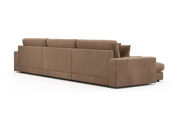 Arken Lyx 6-sits Vändbar L-formad Djup Divansoffa i Manchester - Brun - Products - Möbler - Soffa - Divansoffa & schäslongsoffa