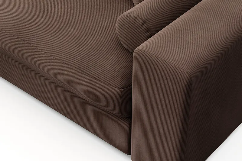 Arken Lyx 6-sits Vändbar L-formad Djup Divansoffa i Manchester - Brun - Products - Möbler - Soffa - Divansoffa & schäslongsoffa