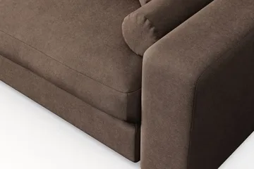 Arken Lyx 6-sits Vändbar L-formad Djup Divansoffa i Tyg - Brun - Products - Möbler - Soffa - Divansoffa & schäslongsoffa
