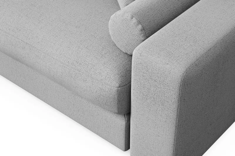 Arken Lyx 6-sits Vändbar L-formad Djup Divansoffa i Tyg - Ljusgrå - Products - Möbler - Soffa - Divansoffa & schäslongsoffa