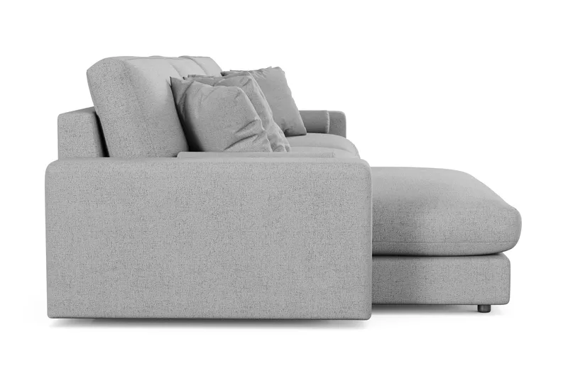 Arken Lyx 6-sits Vändbar L-formad Djup Divansoffa i Tyg - Ljusgrå - Products - Möbler - Soffa - Divansoffa & schäslongsoffa