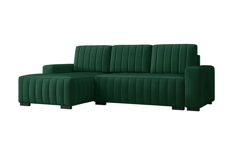 Esher 4-sits Bäddsoffa Vänster - Grön - Products - Möbler - Soffa - Bäddsoffa - Bäddsoffa divan