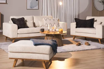 Copenhagen 2-sits Manchestersoffa - Beige - Products - Möbler - Soffa - 2 sits soffa