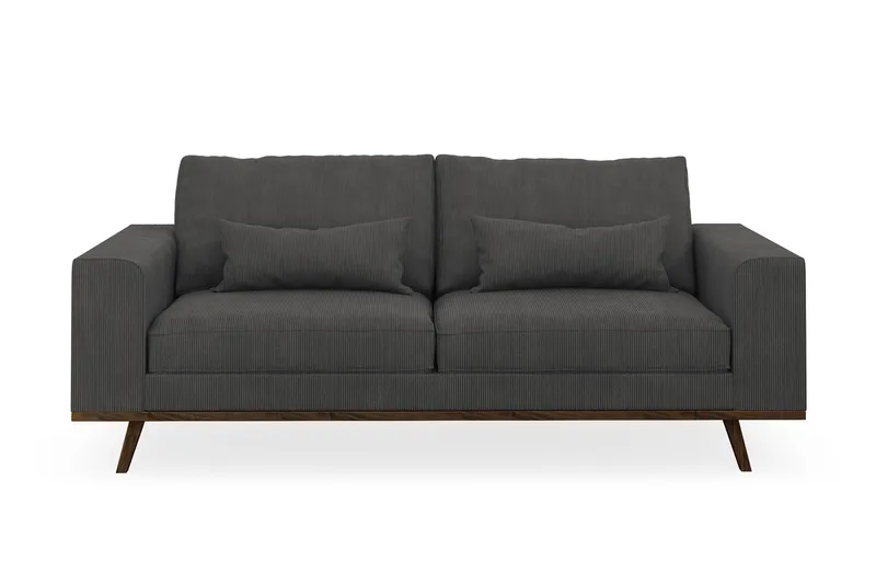 Copenhagen 2-sits Manchestersoffa - Mörkgrå - Products - Möbler - Soffa - 2 sits soffa