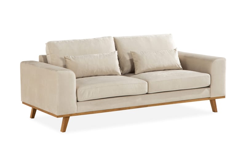Copenhagen 2-sits Sammetssoffa - Beige - Products - Möbler - Soffa - Sammetssoffa