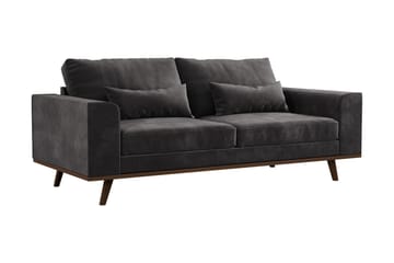 Copenhagen 2-sits Sammetssoffa - Mörkgrå - Products - Möbler - Soffa - Sammetssoffa