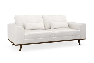 Copenhagen 2-sits Soffa i Bouclé - Vit - Products - Möbler - Soffa - 2 sits soffa