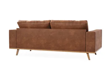 Copenhagen 2-sits Soffa i Konstläder - Brun - Products - Möbler - Soffa - 2 sits soffa