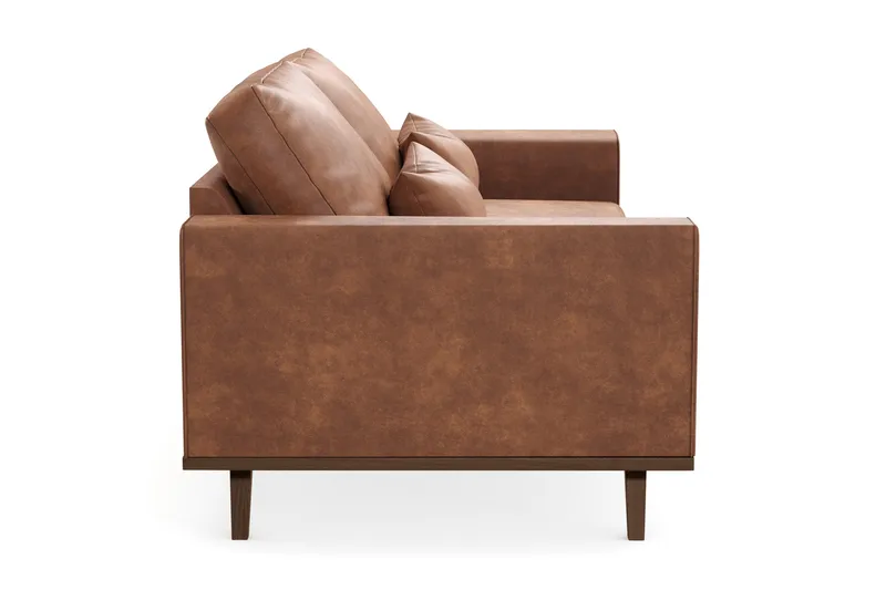 Copenhagen 2-sits Soffa i Konstläder - Brun - Products - Möbler - Soffa - 2 sits soffa