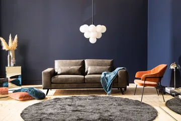 Copenhagen 2-sits Soffa i Konstläder - Mörkgrå - Products - Möbler - Soffa - 2 sits soffa