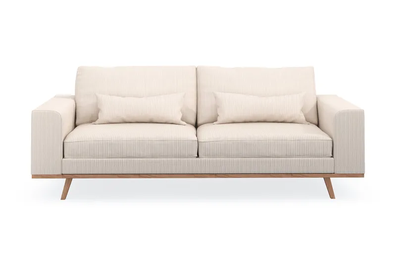Copenhagen 3-sits Manchestersoffa - Beige - Products - Möbler - Soffa - 3 sits soffa
