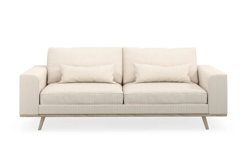 Copenhagen 3-sits Manchestersoffa - Beige - Products - Möbler - Soffa - 3 sits soffa