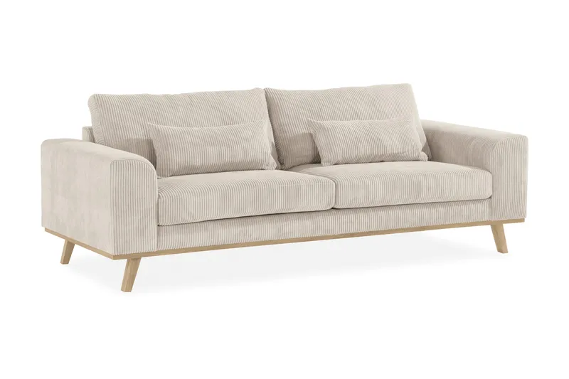 Copenhagen 3-sits Manchestersoffa - Beige - Products - Möbler - Soffa - 3 sits soffa