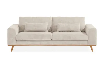 Copenhagen 3-sits Manchestersoffa - Beige - Products - Möbler - Soffa - 3 sits soffa