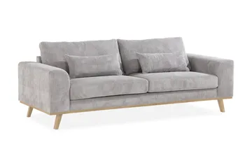 Copenhagen 3-sits Manchestersoffa - Ljusgrå - Products - Möbler - Soffa - 3 sits soffa