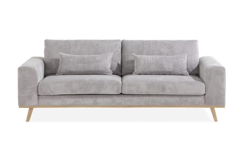 Copenhagen 3-sits Manchestersoffa - Ljusgrå - Products - Möbler - Soffa - 3 sits soffa