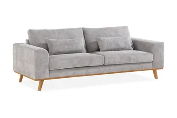 Copenhagen 3-sits Manchestersoffa - Ljusgrå - Products - Möbler - Soffa - 3 sits soffa