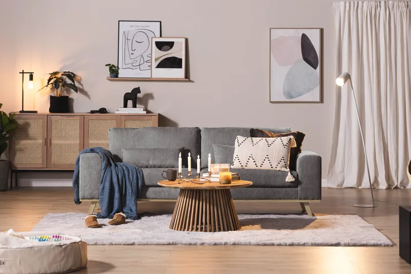 Copenhagen 3-sits Manchestersoffa - Mörkgrå - Products - Möbler - Soffa - 3 sits soffa
