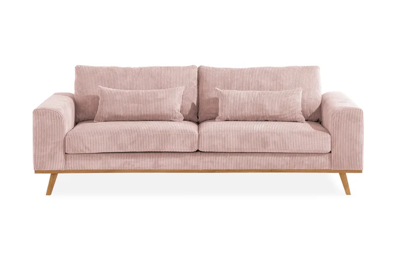Copenhagen 3-sits Manchestersoffa - Rosa - Products - Möbler - Soffa - 3 sits soffa