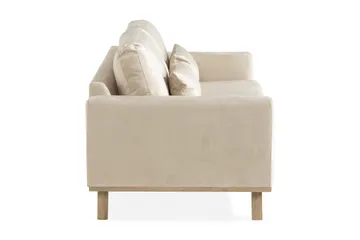 Copenhagen 3-sits Sammetssoffa - Beige - Products - Möbler - Soffa - 3 sits soffa