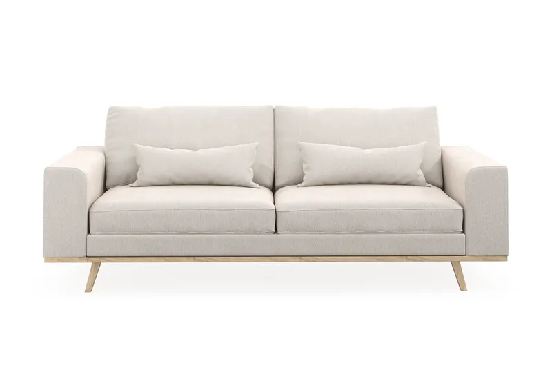 Copenhagen 3-sits Sammetssoffa - Krämvit - Products - Möbler - Soffa - 3 sits soffa
