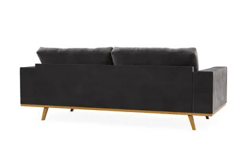 Copenhagen 3-sits Sammetssoffa - Mörkgrå - Products - Möbler - Soffa - 3 sits soffa