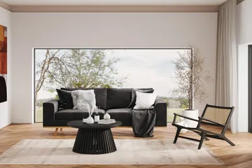 Copenhagen 3-sits Sammetssoffa - Mörkgrå - Products - Möbler - Soffa - 3 sits soffa