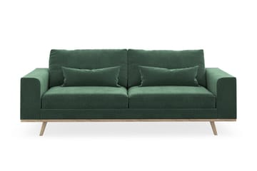 Copenhagen 3-sits Sammetssoffa - Mörkgrön - Products - Möbler - Soffa - 3 sits soffa