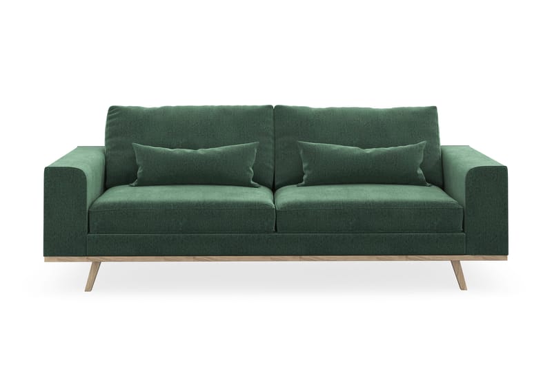 Copenhagen 3-sits Sammetssoffa - Mörkgrön - Products - Möbler - Soffa - 3 sits soffa