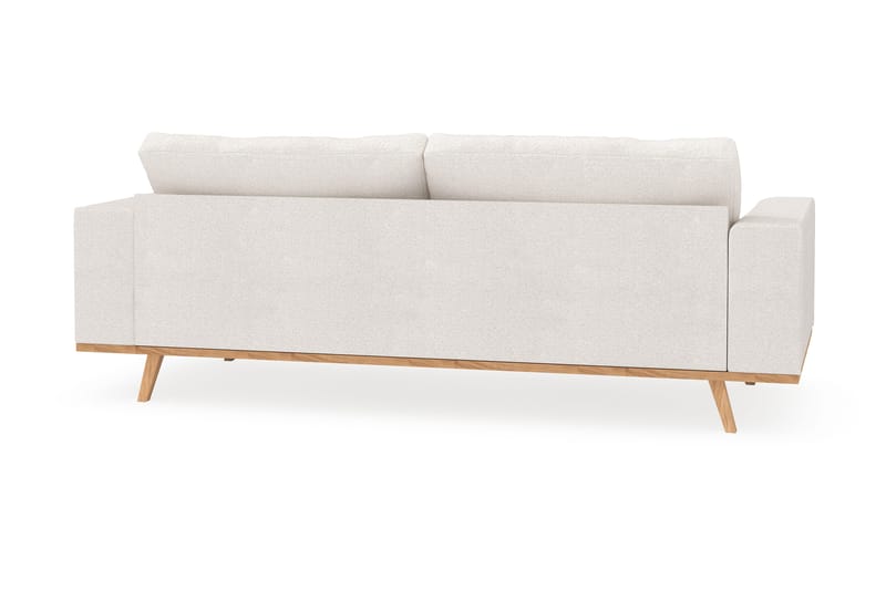 Copenhagen 3-sits Soffa i Bouclé - Vit - Products - Möbler - Soffa - 3 sits soffa