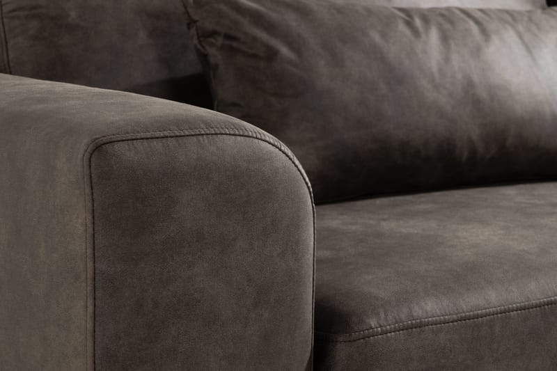 Copenhagen 3-sits Soffa i Konstläder - Mörkgrå - Products - Möbler - Soffa - 3 sits soffa