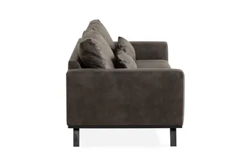Copenhagen 3-sits Soffa i Konstläder - Mörkgrå - Products - Möbler - Soffa - 3 sits soffa