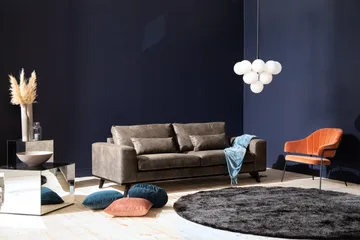 Copenhagen 3-sits Soffa i Konstläder - Mörkgrå - Products - Möbler - Soffa - 3 sits soffa
