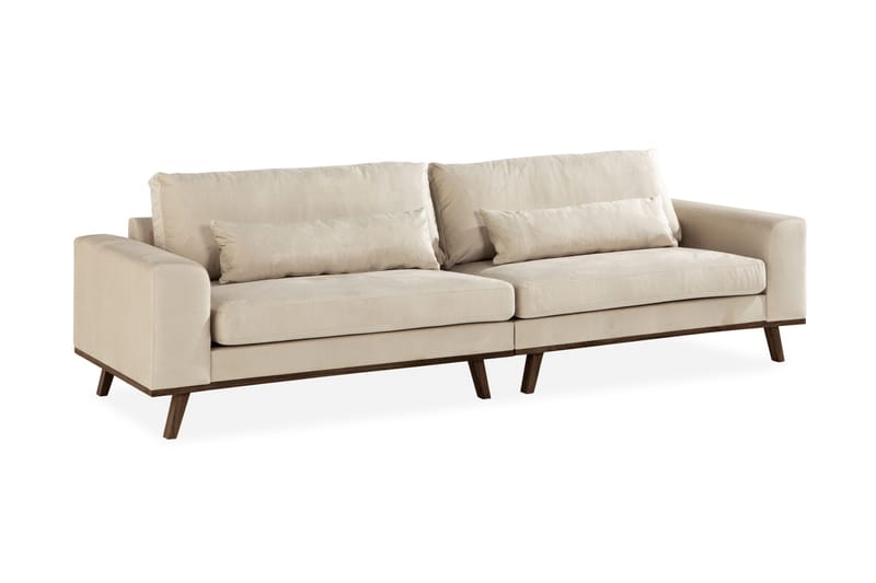 Copenhagen 4-sits Sammetssoffa - Beige - Products - Möbler - Soffa - Sammetssoffa