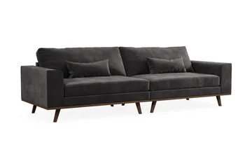 Copenhagen 4-sits Sammetssoffa - Mörkgrå - Products - Möbler - Soffa - Sammetssoffa