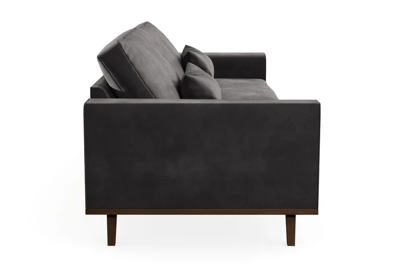 Copenhagen 4-sits Sammetssoffa - Mörkgrå - Products - Möbler - Soffa - Sammetssoffa