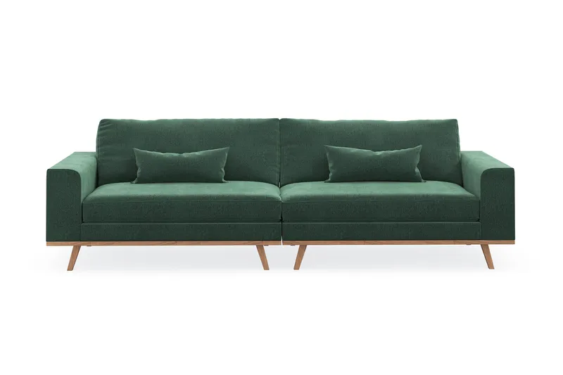 Copenhagen 4-sits Sammetssoffa - Mörkgrön - Products - Möbler - Soffa - Sammetssoffa