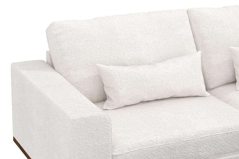 Copenhagen 4-sits Soffa i Bouclé - Vit - Products - Möbler - Soffa - 4 sits soffa