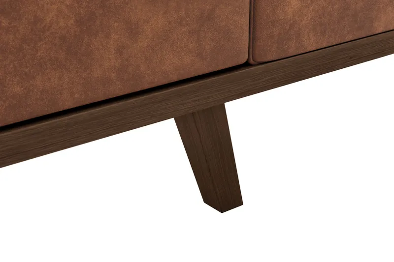 Copenhagen 4-sits Soffa i Konstläder - Brun - Products - Möbler - Soffa - 4 sits soffa