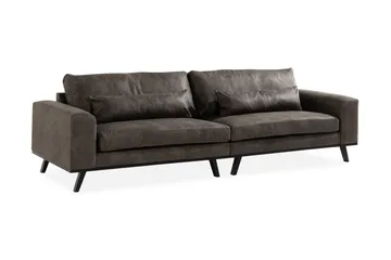 Copenhagen 4-sits Soffa i Konstläder - Mörkgrå - Products - Möbler - Soffa - 4 sits soffa