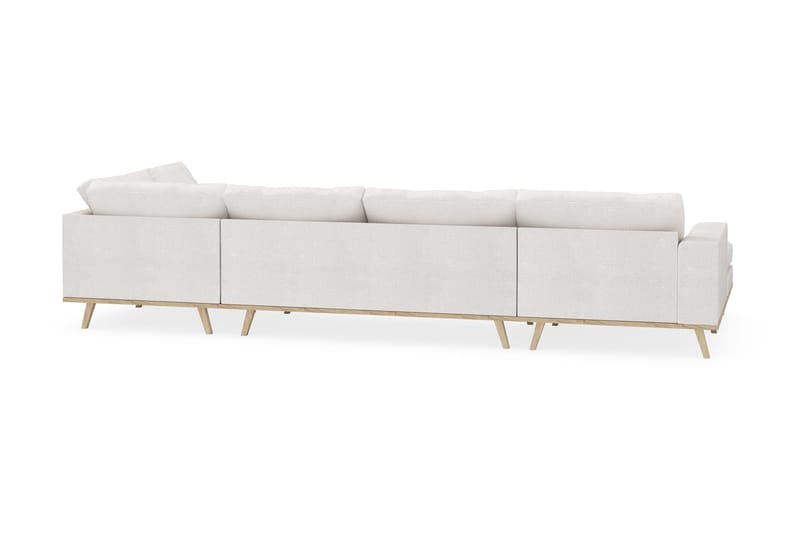Copenhagen 5-sits Högervänd U-formad Soffa med Divan och Schäslong i Bouclé - Vit - Products - Möbler - Soffa - U-soffa